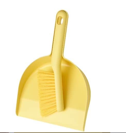PEPPRIG Dust pan and Brush | Yellow | Dust Pan | Dusting Brush | Dus pan with Long Handle | (B0BS9KCD8S) Amazon Price History, Amazon Price Tracker