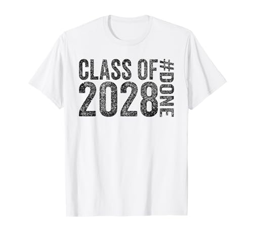 Done Class Of 2028 Graduate Shirts Senior 2028 Graduation Camiseta