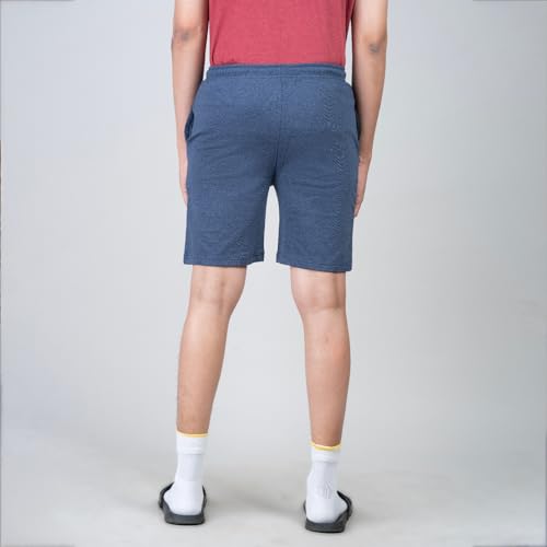 Image of Men's Solid Slim Fit Casual Shorts for Casual Wear | Stretchable Cotton Comfort Fit and High Performance for Everyday Wear | Running /Gyming Athleisure Shorts
