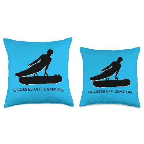 Pommel Horse Medalist - GLASSES OFF, GAME ON Throw Pillow - Thumbnail 3