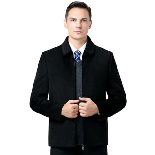 Manteau court en cachemire double face contre le froid homme automne