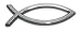 Christian Fish Premier Metal Auto Emblem - Lord Jesus Christ Religious