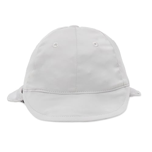 Amazon Essentials Cappello da Sole Regolabile da Mare con Copricollo e Protezione UPF 50 Unisex - Bambini e ragazzi, Grigio, M (12-24 mesi)