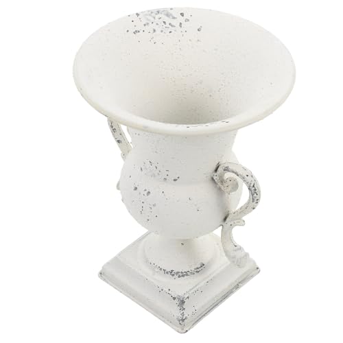 Vase en fer forgé blanc incassable et léger pour vos fleurs séchées - 2