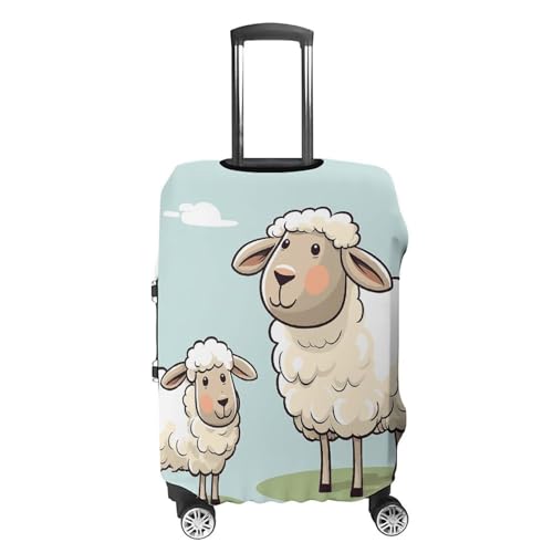 Housse de bagage élastique blanche lavable pour valise de taille XL