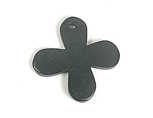 Pendentif en bois trèfle porte-bonheur pour fabriquer des bijoux bohèmes uniques