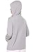 Coolibar Women's Casual Zip-Up Hoodie - UPF 50+ Sun Protection - Seaside in Grey Heather