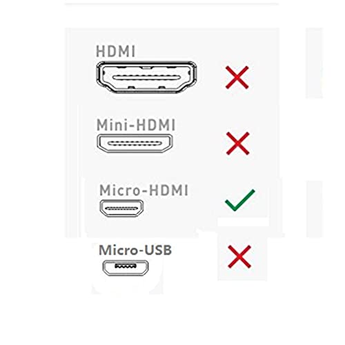 Image of ikis - Quality Assured Micro HDMI Adapter, HDMI Female (Type-A) to Micro HDMI Male (Type-D) Gold Plated Connector Converter Adapter (Not Micro-USB)