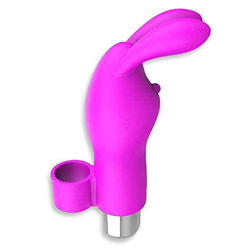 Dedeira Estimuladora Em Forma De Coelho Com 10 Modos De Vibração - 7,5 X 3 Cm - Xxoo Fingertip Rabbi