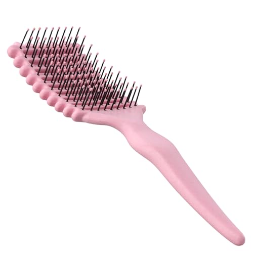 Cepillo Rizos Metodo Curly, Peine Pelo Rizado, Cepillo para Definir Rizos Mujeres, Curl Defining Brush, para Desenredar, Dar Forma y Definir Rizos Para Mujeres, para Cabello Húmedo Grueso Rizado