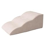 エムール 大切な家族のためのゆったり 3段 ドッグスロープ 犬 階段 マザーベージュ