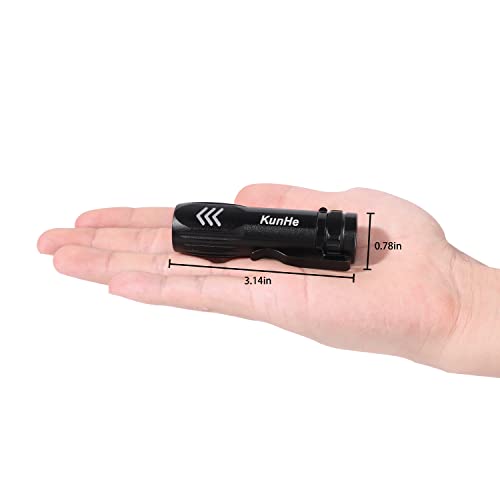 Kunhe 5 Pack Mini Small Pocket Led Flashlight Usb Rechargeable High Lumens Bright Powerful Edc Flash Lights #TOP1