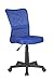 SixBros. Chaise de Bureau pivotant Bleu H-298F/2065