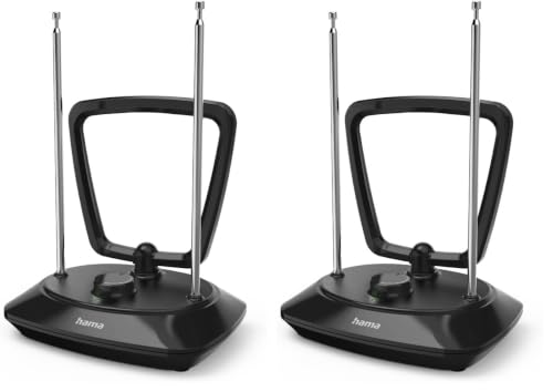 Antena interior activa Hama para solucionar la mala señal DVB-T2 y radio FM