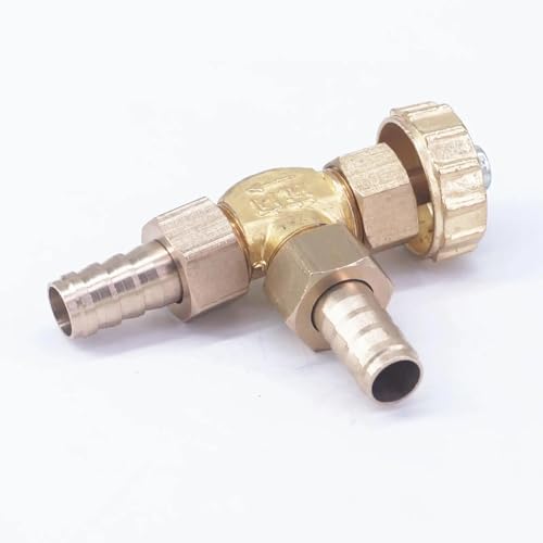 Válvula de aguja para manguera de gas de 10mm en codo, control para el hogar 2
