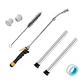 RV Water Heater Anode, Hot Water Heater Flush Wand and Stainless Steel Brush Kit for Cleaning Sediment-9.26"L x 3/4" NPT Thread Magnesium Rod for Suburban and Mor-Flo, Camper Water Tank Rinser