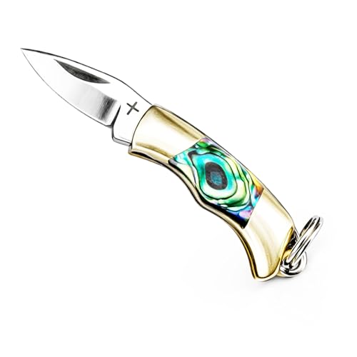 Tiny Folder Miniature Gadgets Knife Pocket Mini Multi Tool (Cross Green)