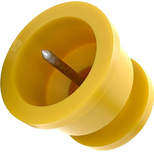 Roldana Cerca Elétrica Rural E Residencial 36x36 Amarelo - 100 Unidades