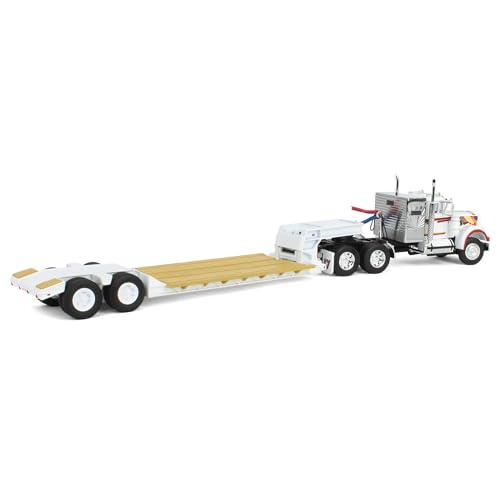 First Gear 1:64 White Western Star 4900 Camión y Remolque miniatura 3