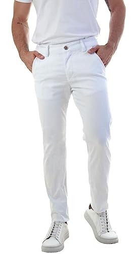 Calça Masculina Sarja Jeans Slim Fit Lycra Elastano (as2, numeric, numeric_40, regular, regular, Bra