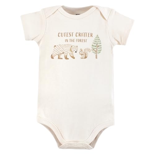 Image of Hudson Baby Unisex Baby Cotton Bodysuits 5-pack