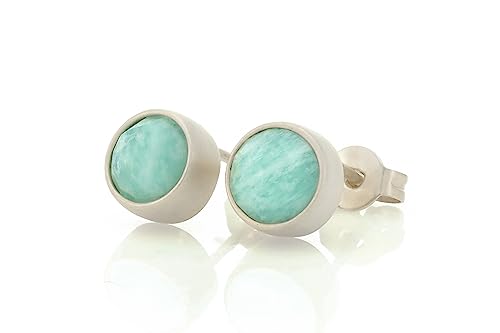 Boucles d'Amazonite en Argent 925 de prestige et métaux précieux