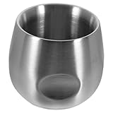 OATIPHO Edelstahl-Anti-Fall-Tasse klein Rasierschale aus Seife Rasierschale für Männer Rasierschaumbecher für Männer Rasierbecher Rasierseifenschale Rasierbehälter Rostfreier Stahl Silber