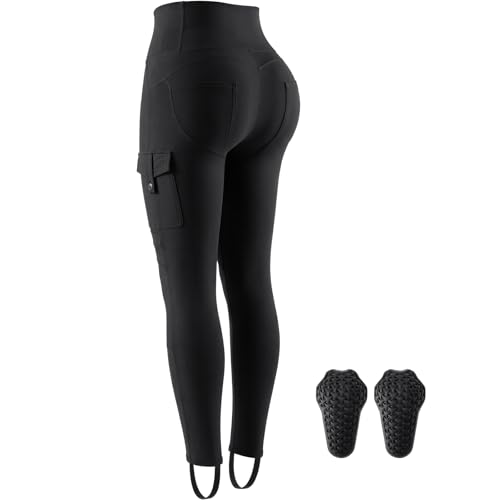Oumurs Women's Motorcycle Pants with Knee Pads & Cargo