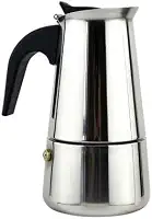 Cafeteira Italiana Inox 4 Xícaras – Design Moderno, Café Espresso Tradicional
