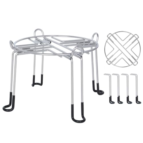 BOKKRALL Stainless Steel Detachable Stand 9'' Diameter 6'' Tall Fit for Most Medium Gravity Water Filter System Countertop Stand Compatible with Berkey Water Filter Systems