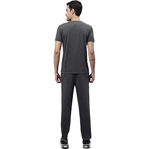 Image of Mack Jonney Printed Co-ord Set Tracksuit For Men (Pack of 2)-T PRT 23 WHT 24 YLW D10 WHT YLW 04-P