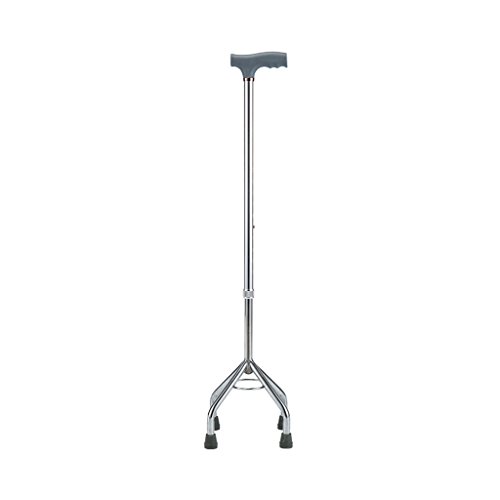 Canne réglable pour vieil homme en aluminium argenté haute qualité