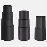 AOMUCH 3 Piece Vacuum Adapter Combo Kit Fits Wet Dry Vacuum Cleaners Connector Accessory, Includes 1-3/8 inch to 1-1/4" ,1-1/2" to 1-3/8" to 1-1/4" ,1" to 1-1/8" to 1-3/8" to 1-5/8" Vacuum Adapter