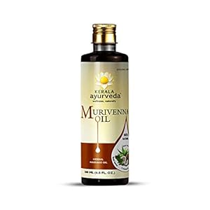 Kerala Ayurveda Murivenna Oil – Herbal Massage Oil for Body – Soothes Sore Muscles & Occasional Discomfort of Joints & Balances Vata, 6.8 Fl Oz