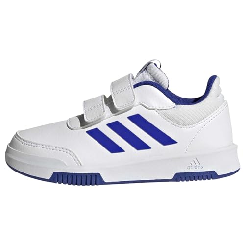 adidas Mixte enfant Tensaur Hook and Loop Shoes, White / Lucid Blue / Core Black, 30 EU