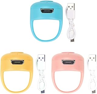 Hoopoocolor Smart Ring Controller, Rechargeable Tiktok Wireless Scrolling Control Page Turner, Bluetooth Remote Control With Ring Compatible With All OS/Android Smartphones(pink)