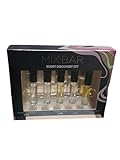 MIXBAR Mix Bar Perfume Sampler Scent Discovery Set, 0.05 Fl Oz Tangerine Squeeze, Glass Roses, Coconut Palm, Cloud Musk, Vanilla Bourbon