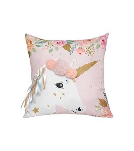 Coussin Licorne Rubans