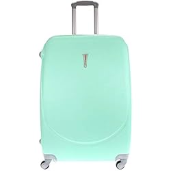 Maletas Head Precios Maleta Viaje Alexander Mediana Rígida ABS 4 Ruedas y Cerradura Cómoda Estructura Ligera, con Asa y Mango Telescópico, Cerradura Combinación 24'': 63.5 X 42 X 23.5 cm, 52L, 3.4 kg