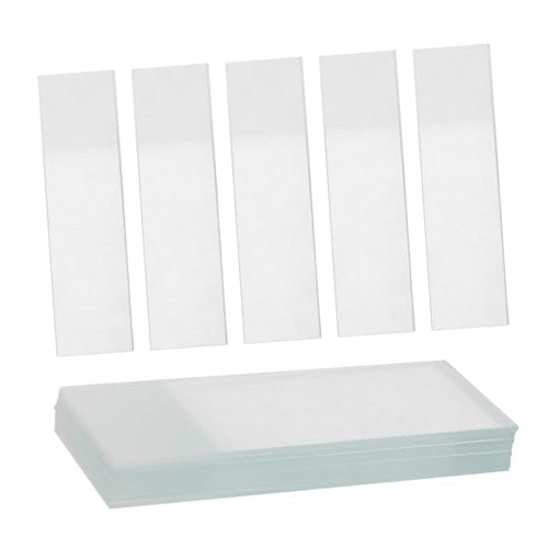 CIYODO 50pcs Microscope Slide Glass Slides Microscope Accessories Microscopic Slides Experiment Slides Microscopy Slides Laboratory Slides