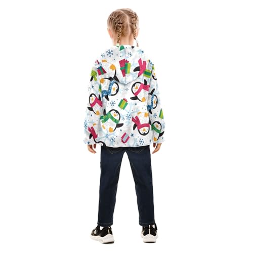 OTVEE Winter Penguins Snowflake Kids Hoodie Jacket Fall Spring Full Zip Warm Outwear Coat4
