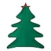 Adults Kids Christmas Costumes Christmas Tree Dress and Gift Box Shaped Shoes for Cosplay Role-Playing Party Outfits (Green, One Size)
