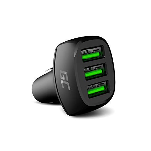 Green Cell KFZ-Ladegerät 2-Port Zigarettenanzünder USB Auto Adapter Handy Ladegerät Car Charger Power Delivery Ultra Charge kompatibel mit iPhone Samsung Xiaomi GPS (54W, 3X USB-A)