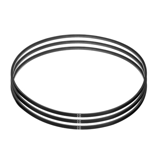 Image of uxcell 3pcs A59 or 4L610 Classic Wrapped Rubber V-Belt, 59 inch(1500mm) Inside Circumference, A Profile V Belt