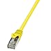 Produktbild LogiLink CP1037D CAT5e SF/UTP Patch Kabel AWG26 gelb 1,00m