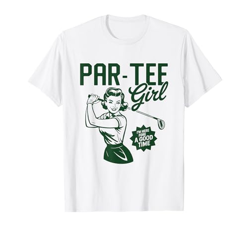 Par-Tee Girl Funny Retro Golf Party Vintage T-Shirt