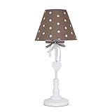 VINTAGE - Wer auf Vintage steht, muss diese entzückende Tischlampe einfach lieben. Die Verwendung von erdigen Tönen und dem Spiel zwischen Holz und Stoff machen diese Lampe zu einem echten Hingucker.
