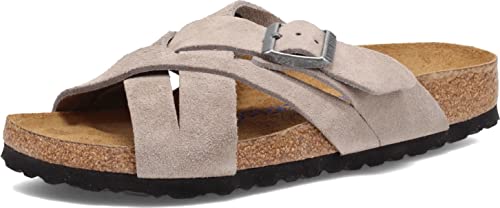 Image of Birkenstock Lugano Soft Footbed Suede Sandals