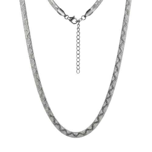 Image of THE MEN THING Chain for Men, Luxury Pure Titanium Steel Chain | Silver Stainless Steel Chain | Necklace Jewellery for Men & Boys