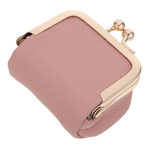 Alipis Mini Joyero de Cuero Portátil Vintage Rosa, Caja para Joyas Pequeña con Cierre, Organizador para Pendientes, Collares y Pulseras, Joyero Compacto de Viaje para Mujeres